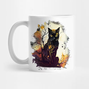 Halloween Black Cat Mug